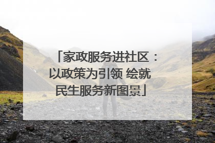 家政服务进社区：以政策为引领 绘就民生服务新图景