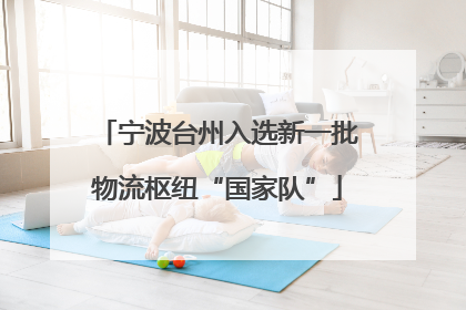 宁波台州入选新一批物流枢纽“国家队”