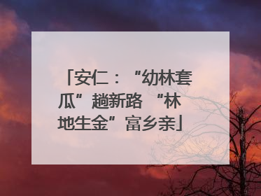 安仁：“幼林套瓜”趟新路 “林地生金”富乡亲