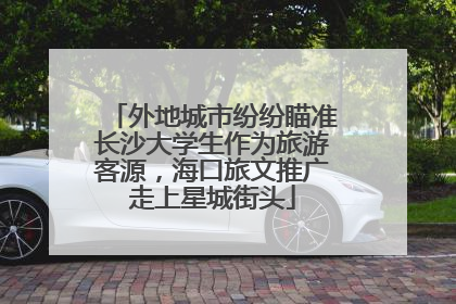 外地城市纷纷瞄准长沙大学生作为旅游客源，海口旅文推广走上星城街头