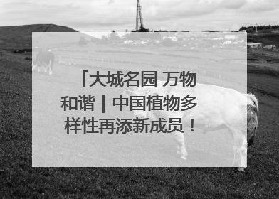 大城名园 万物和谐｜中国植物多样性再添新成员！它只在西藏墨脱