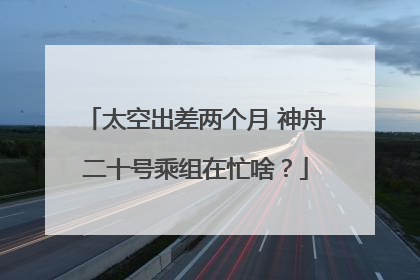 太空出差两个月 神舟二十号乘组在忙啥？