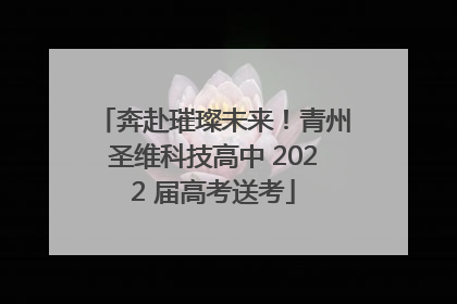 奔赴璀璨未来！青州圣维科技高中 2022 届高考送考