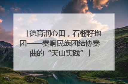 德育润心田，石榴籽抱团——奏响民族团结协奏曲的“天山实践”
