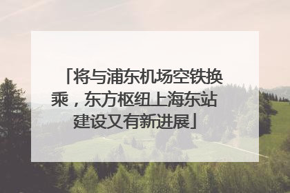 将与浦东机场空铁换乘，东方枢纽上海东站建设又有新进展