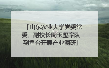 山东农业大学党委常委、副校长周玉玺率队到鱼台开展产业调研