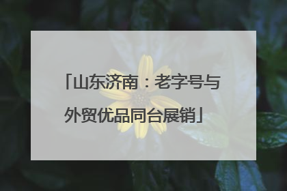 山东济南：老字号与外贸优品同台展销