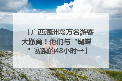 广西涠洲岛万名游客大撤离！他们与“蝴蝶”赛跑的48小时→