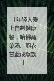 年轻人爱上自制健康餐，哈佛蔬菜汤、羽衣甘蓝成爆款