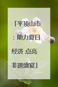 平顶山市：助力夏日经济 点亮非遗盛宴