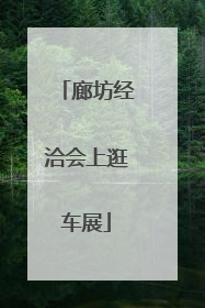 廊坊经洽会上逛车展
