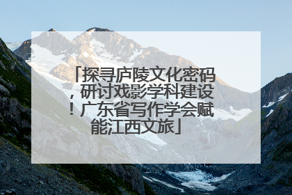 探寻庐陵文化密码，研讨戏影学科建设！广东省写作学会赋能江西文旅