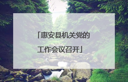 惠安县机关党的工作会议召开