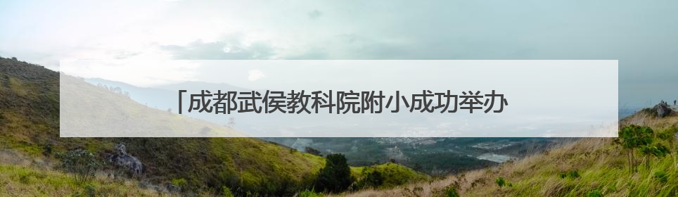 成都武侯教科院附小成功举办第八届教学节数学专场活动