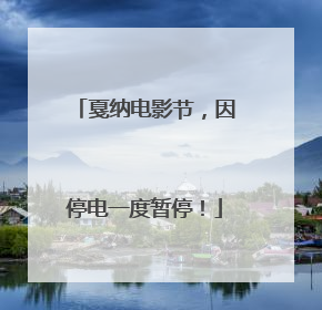 戛纳电影节，因停电一度暂停！