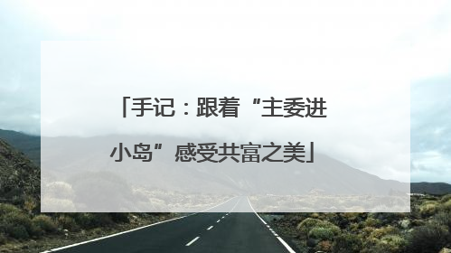 手记：跟着“主委进小岛”感受共富之美
