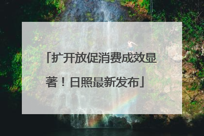 扩开放促消费成效显著！日照最新发布