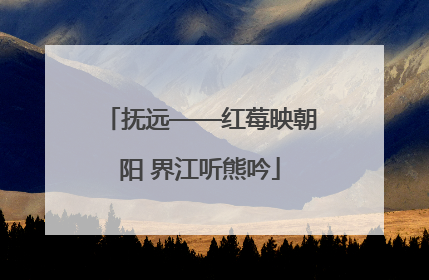 抚远——红莓映朝阳 界江听熊吟