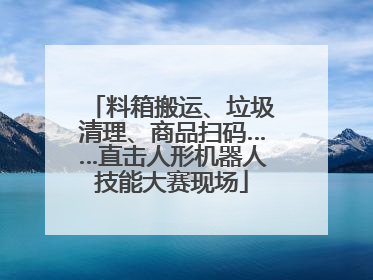 料箱搬运、垃圾清理、商品扫码……直击人形机器人技能大赛现场
