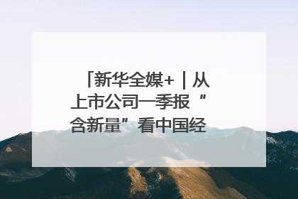 新华全媒+｜从上市公司一季报“含新量”看中国经济发展向“新”