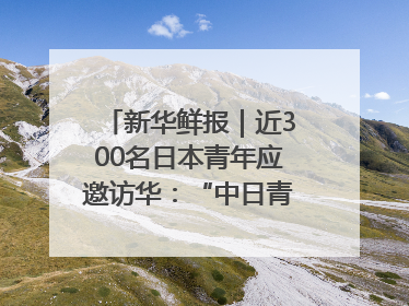 新华鲜报｜近300名日本青年应邀访华：“中日青年可以创造更好的未来”