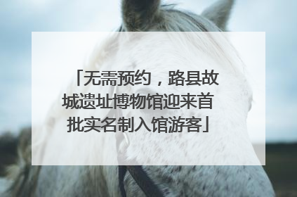 无需预约，路县故城遗址博物馆迎来首批实名制入馆游客