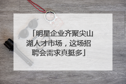 明星企业齐聚尖山湖人才市场，这场招聘会需求真挺多