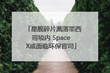 星舰碎片溅落墨西哥境内 SpaceX或面临环保官司