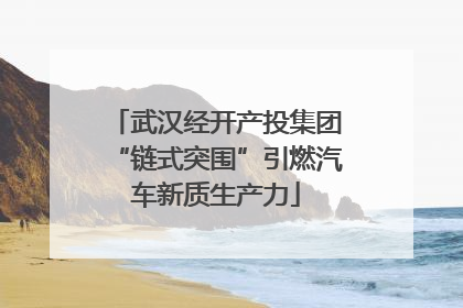 武汉经开产投集团“链式突围”引燃汽车新质生产力