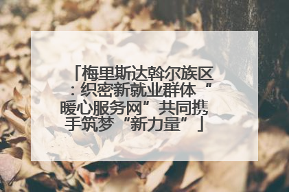 梅里斯达斡尔族区：织密新就业群体“暖心服务网”共同携手筑梦“新力量”