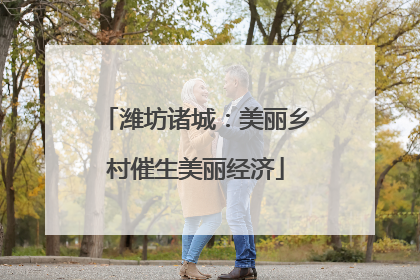 潍坊诸城：美丽乡村催生美丽经济