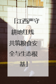 江西严守耕地红线 共筑粮食安全与生态根基
