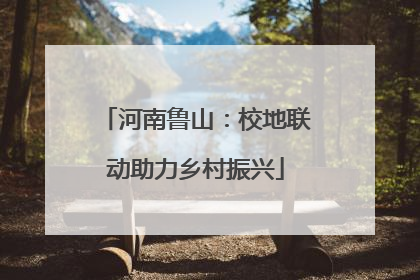 河南鲁山：校地联动助力乡村振兴