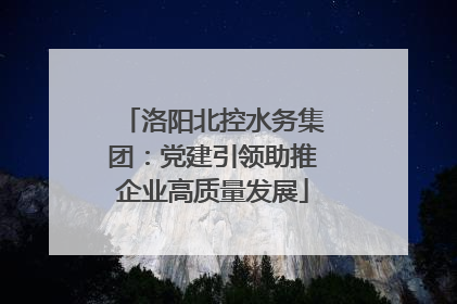 洛阳北控水务集团：党建引领助推企业高质量发展