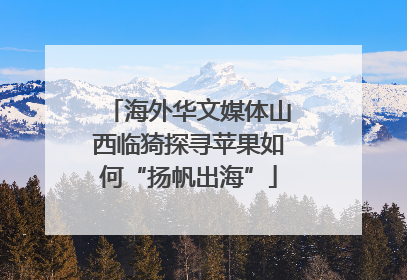 海外华文媒体山西临猗探寻苹果如何“扬帆出海”