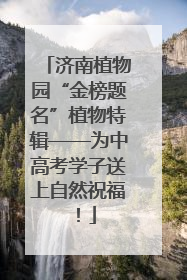 济南植物园“金榜题名”植物特辑——为中高考学子送上自然祝福！