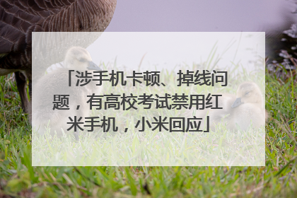 涉手机卡顿、掉线问题，有高校考试禁用红米手机，小米回应