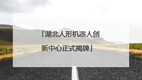 湖北人形机器人创新中心正式揭牌
