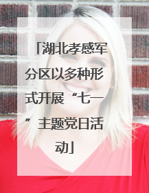 湖北孝感军分区以多种形式开展“七一”主题党日活动