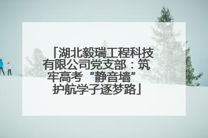 湖北毅瑞工程科技有限公司党支部：筑牢高考“静音墙” 护航学子逐梦路