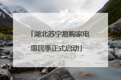 湖北苏宁易购家电惠民季正式启动