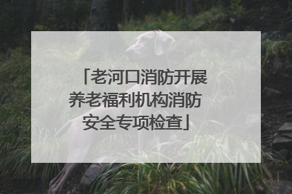 老河口消防开展养老福利机构消防安全专项检查