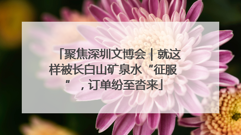 聚焦深圳文博会｜就这样被长白山矿泉水“征服”，订单纷至沓来