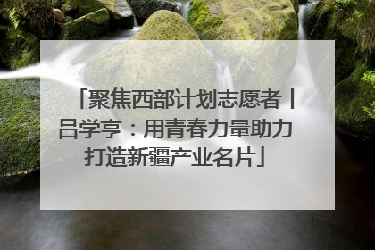 聚焦西部计划志愿者丨吕学亨：用青春力量助力打造新疆产业名片