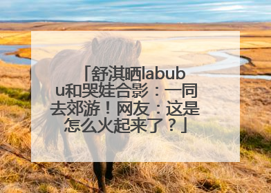 舒淇晒labubu和哭娃合影：一同去郊游！网友：这是怎么火起来了？