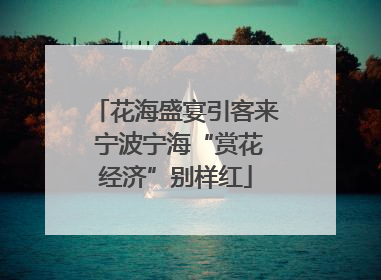 花海盛宴引客来 宁波宁海“赏花经济”别样红