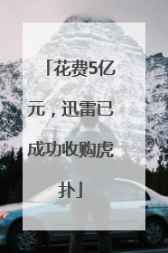 花费5亿元，迅雷已成功收购虎扑