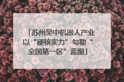 苏州吴中机器人产业以“硬核实力”勾勒“全国第一区”蓝图