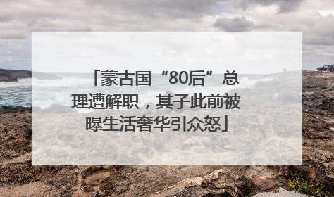 蒙古国“80后”总理遭解职，其子此前被曝生活奢华引众怒