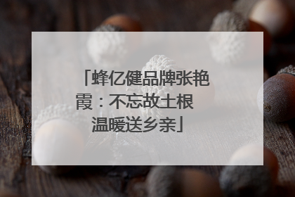 蜂亿健品牌张艳霞：不忘故土根 温暖送乡亲